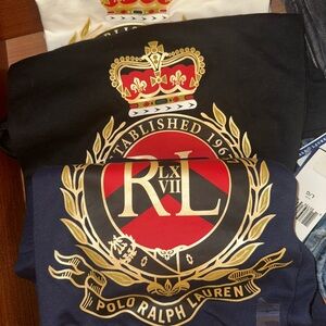 Polo Ralph Lauren Black and Navy Short Sleeve Tees